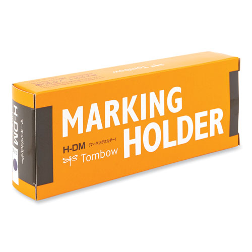 Tombow® Wax-Based Marking Pencil, 4.4 Mm, Blue Wax, Navy Blue Barrel, 10/Box