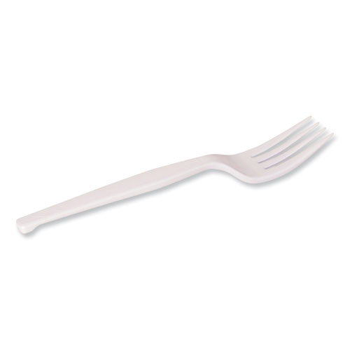 Dixie® Plastic Cutlery, Heavy Mediumweight Fork, 100/Box