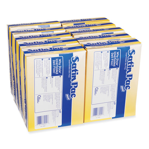 Satin-Pac High Density Polyethylene Film Sheets, 8 x 10.75, 1,000/Pack, 10 Packs/Carton