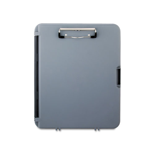 WorkMate Storage Clipboard, 0.5" Clip Capacity, Holds 8.5 x 11 Sheets, Charcoal/Gray