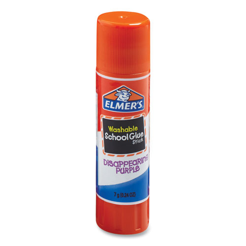 Image of Disappearing Purple School Glue Stick, 0.24 oz, Dries Clear, 30/Box