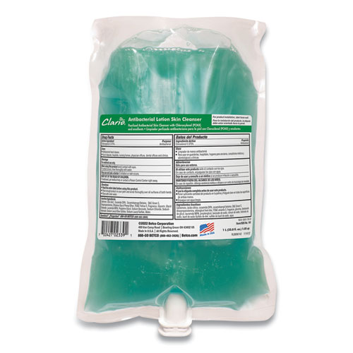 Betco® Antibacterial Lotion Cleanser, 1 L Dispenser Refills, 6/Carton