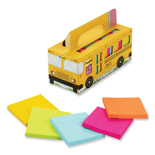 Post-it Super Sticky Notes - Assorted (24 Pads per Box)