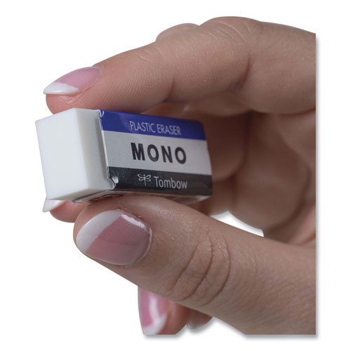 Image of Tombow® Mono® Eraser, For Pencil Marks, Rectangular Block, Small, White