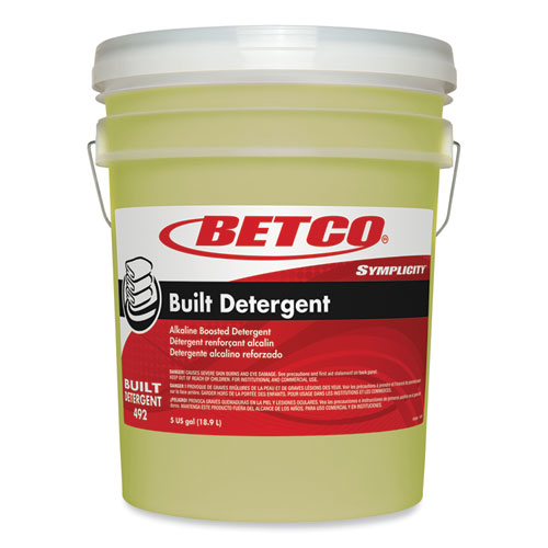 Betco® Symplicity Built Laundry Detergent, Odorless, 5 gal Pail