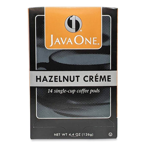 Image of Java One® Coffee Pods, Hazelnut Creme, Single Cup, 14/Box