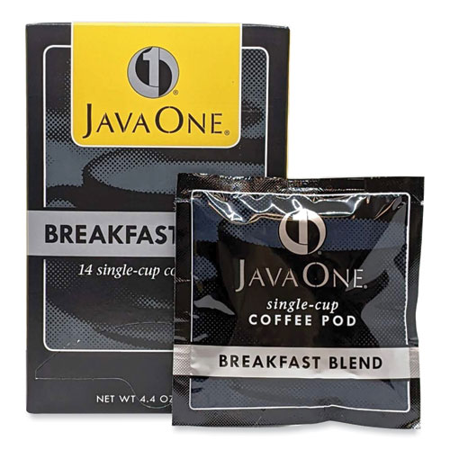 Image of Java One® Coffee Pods, Breakfast Blend, Single Cup, 14/Box