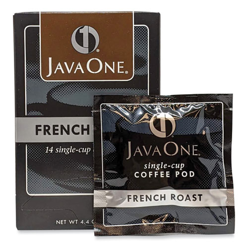 Java One® Coffee Pods, French Roast, Single Cup, 14/Box