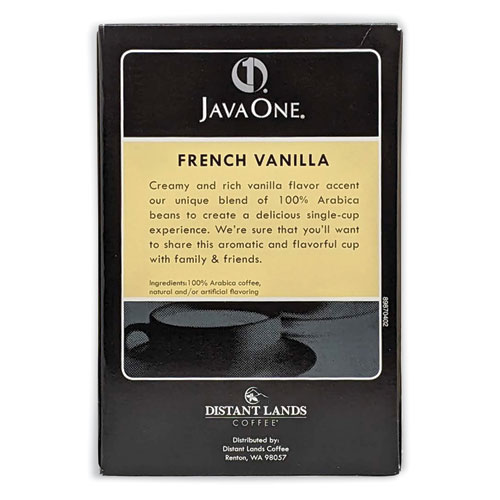 Image of Java One® Coffee Pods, French Vanilla, Single Cup, 14/Box