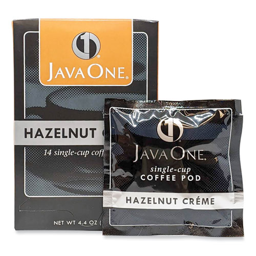 Image of Java One® Coffee Pods, Hazelnut Creme, Single Cup, 14/Box