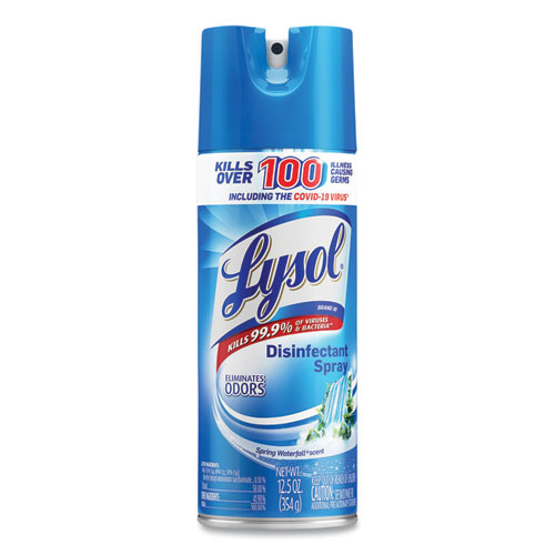 LYSOL® Brand Disinfectant Spray, Spring Waterfall Scent, 12.5 oz Aerosol Spray