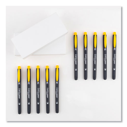 Image of Tombow® Mono® Highlighters, Golden Yellow Ink, Bullet/Chisel Tip, Golden Yellow Barrel, 10/Box
