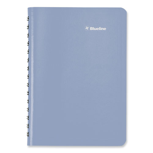 Academic Daily/Monthly Planner, 8 x 5, Cyan Cover, 12-Month (Aug to July): 2024 to 2025