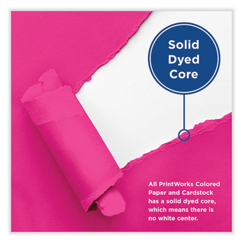Image of Printworks® Professional Color Paper, 24 Lb Text Weight, 8.5 X 11, Fuchsia, 500/Ream