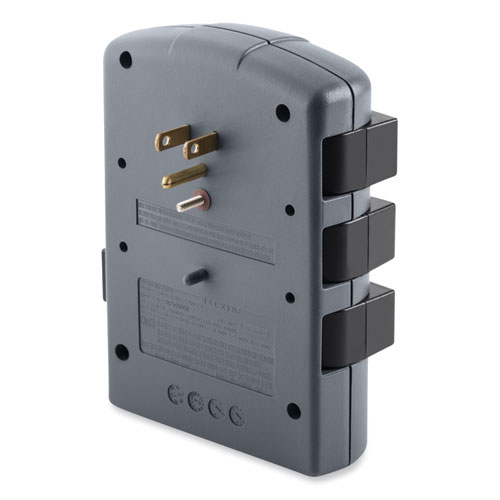 Image of Belkin® Pivot Plug Surge Protector, 6 Ac Outlets, 1,080 J, Gray