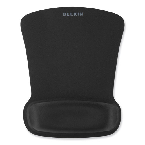 Image of Belkin® Waverest Gel Mouse Pad With Wrist Rest, 9.3 X 11.9, Black