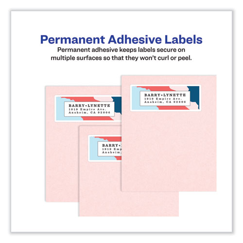 Vibrant Inkjet Color-Print Labels w/ Sure Feed, 3.33 x 4, Matte White, 120/PK