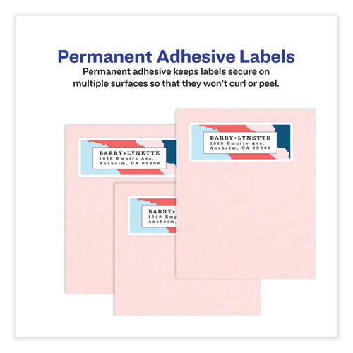 Image of Avery® Full-Sheet Vibrant Inkjet Color-Print Labels, 8.5 X 11, Matte White, 20/Pack