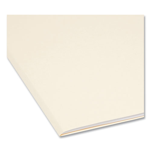 Image of Smead™ Manila File Folders, 1/3-Cut Tabs: Assorted, Letter Size, 0.75" Expansion, Manila, 100/Box