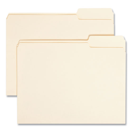 Smead™ Manila File Folders, 1/3-Cut Tabs: Right Position, Letter Size, 0.75" Expansion, Manila, 100/Box