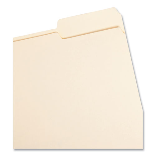 Image of Smead™ Manila File Folders, 1/3-Cut Tabs: Right Position, Letter Size, 0.75" Expansion, Manila, 100/Box