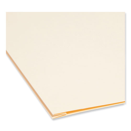 Image of Smead™ Expandable Heavyweight File Folders, 1/3-Cut Tabs: Assorted, Letter Size, 1.5" Expansion, Manila, 50/Box