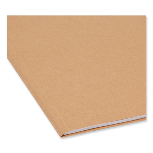 Heavyweight Kraft File Folder, 1/3-Cut Tabs: Assorted, Letter Size, 0.75" Expansion, 17-pt Kraft, Brown, 50/Box