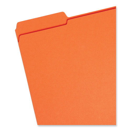 Image of Smead™ Reinforced Top Tab Colored File Folders, 1/3-Cut Tabs: Assorted, Letter Size, 0.75" Expansion, Assorted Colors, 100/Box