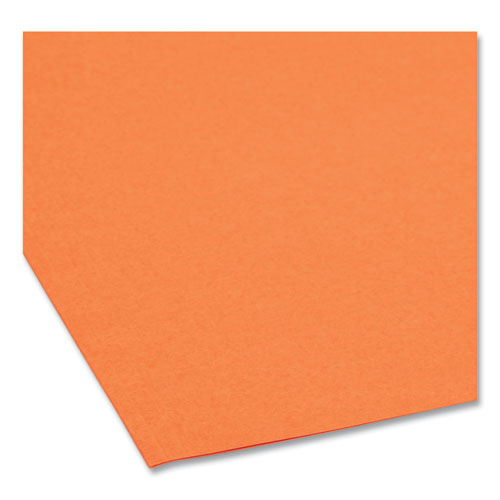 Top Tab Colored Fastener Folders, 0.75" Expansion, 2 Fasteners, Letter Size, Orange Exterior, 50/Box