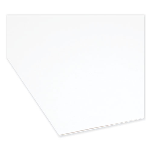 Image of Smead™ Reinforced Top Tab Colored File Folders, Straight Tabs, Letter Size, 0.75" Expansion, White, 100/Box