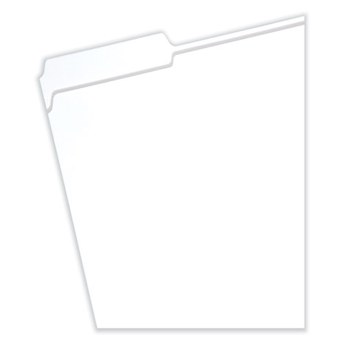 Image of Smead™ Reinforced Top Tab Colored File Folders, 1/3-Cut Tabs: Assorted, Letter Size, 0.75" Expansion, White, 100/Box