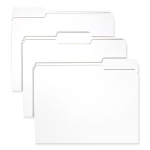 Image of Smead™ Colored File Folders, 1/3-Cut Tabs: Assorted, Letter Size, 0.75" Expansion, White, 100/Box