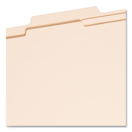 Six-Section Top Tab Classification Folders, 2" Expansion, 2 Dividers, 6 Fasteners, Letter Size, Manila, 10/Box