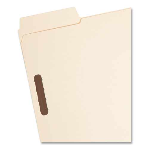 SuperTab Reinforced Guide Height Fastener Folders, 14-pt Manila, 0.75" Expansion, 2 Fasteners, Letter Size, Manila, 50/Box