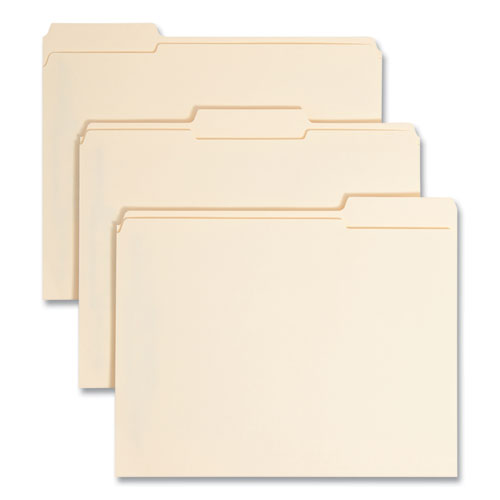 Manila Fastener Folders with SafeSHIELD Coated Fasteners, 0.75