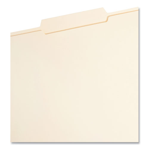 Top Tab Fastener Folders, Guide-Height 2/5-Cut Tabs, 0.75" Expansion, 2 Fasteners, Letter Size, 11-pt Manila, 50/Box