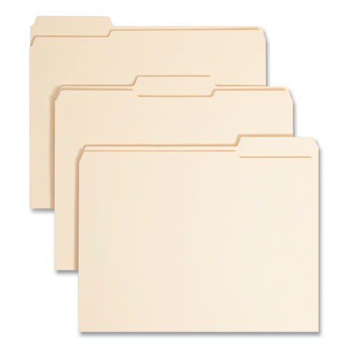 Image of Smead™ Top Tab Manila Expansion Fastener Folders, 1.5" Expansion, 2 Fasteners, Letter Size, Manila Exterior, 50/Box