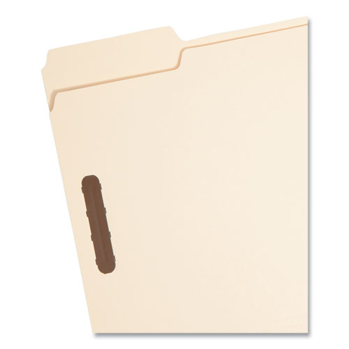 Top Tab Heavyweight Manila Fastener Folders, 0.75" Expansion, 2 Fasteners, Letter Size, Manila Exterior, 50/Box