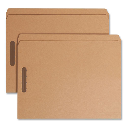Smead™ Kraft Fastener Folders, 0.75" Expansion, 2 Fasteners, Letter Size, Kraft Exterior, 50/Box