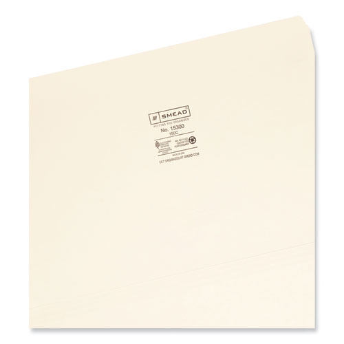Image of Smead™ Manila File Folders, Straight Tabs, Legal Size, 0.75" Expansion, Manila, 100/Box