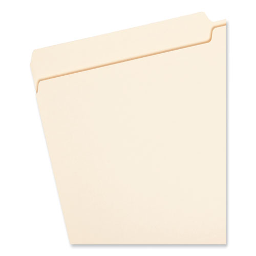 Manila File Folders, 1/2-Cut Tabs: Assorted, Legal Size, 0.75" Expansion, Manila, 100/Box