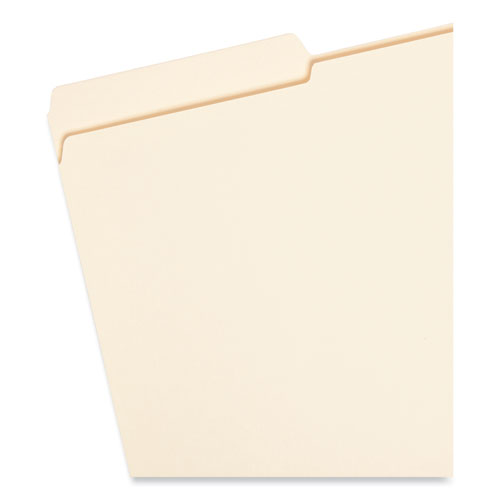 Image of Reinforced Tab Manila File Folders, 1/3-Cut Tabs: Left Position, Legal Size, 0.75" Expansion, 11-pt Manila, 100/Box