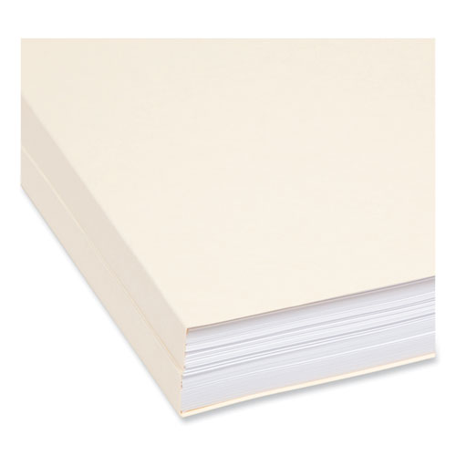 Expandable Heavyweight File Folders, 1/3-Cut Tabs: Assorted, Legal Size, 1.5" Expansion, Manila, 50/Box