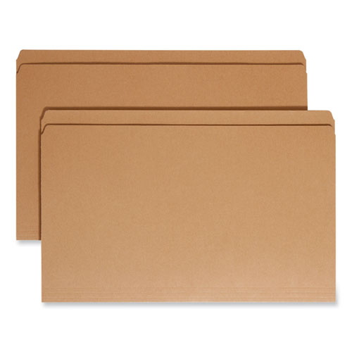Smead™ Heavyweight Kraft File Folder, 1/3-Cut Tabs: Assorted, Legal Size, 0.75" Expansion, 11-pt Kraft, Brown, 100/Box