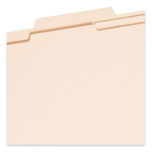 Six-Section Top Tab Classification Folders, 2" Expansion, 2 Dividers, 6 Fasteners, Legal Size, Manila, 10/Box
