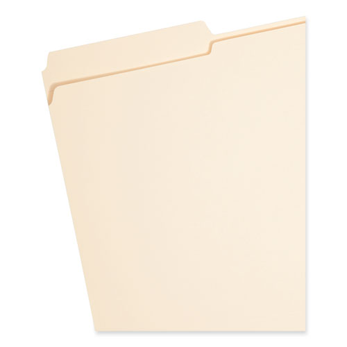 Top Tab Fastener Folders, 1/3-Cut Tabs: Assorted, 0.75" Expansion, 1 Fastener, Legal Size, Manila Exterior, 50/Box