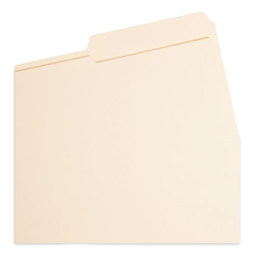 Top Tab Fastener Folders, 1/3-Cut Tabs: Right, 0.75" Expansion, 2 Fasteners, Legal Size, Manila Exterior, 50/Box