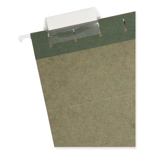 Hanging Folders, Letter Size, 1/5-Cut Tabs, Standard Green, 25/Box