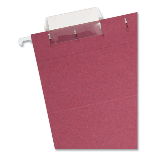 Image of Smead™ Colored Hanging File Folders With 1/5 Cut Tabs, Letter Size, 1/5-Cut Tabs, Assorted Jewel Tone Colors, 25/Box