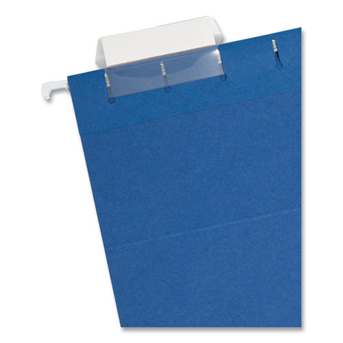 Image of Smead™ Colored Hanging File Folders With 1/5 Cut Tabs, Letter Size, 1/5-Cut Tabs, Navy, 25/Box